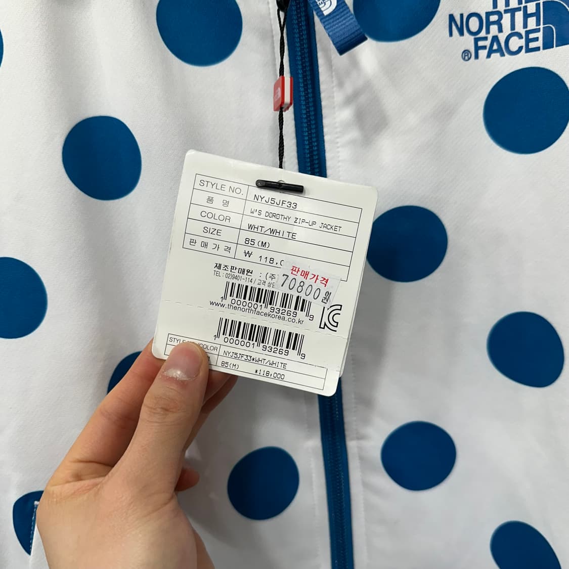 노스페이스 땡땡이 져지 상품이미지5