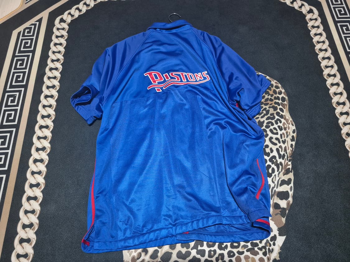 90's NBA X USG 디트로이트 피스톨즈 올드스쿨 반팔 져지 2XL 상품이미지6