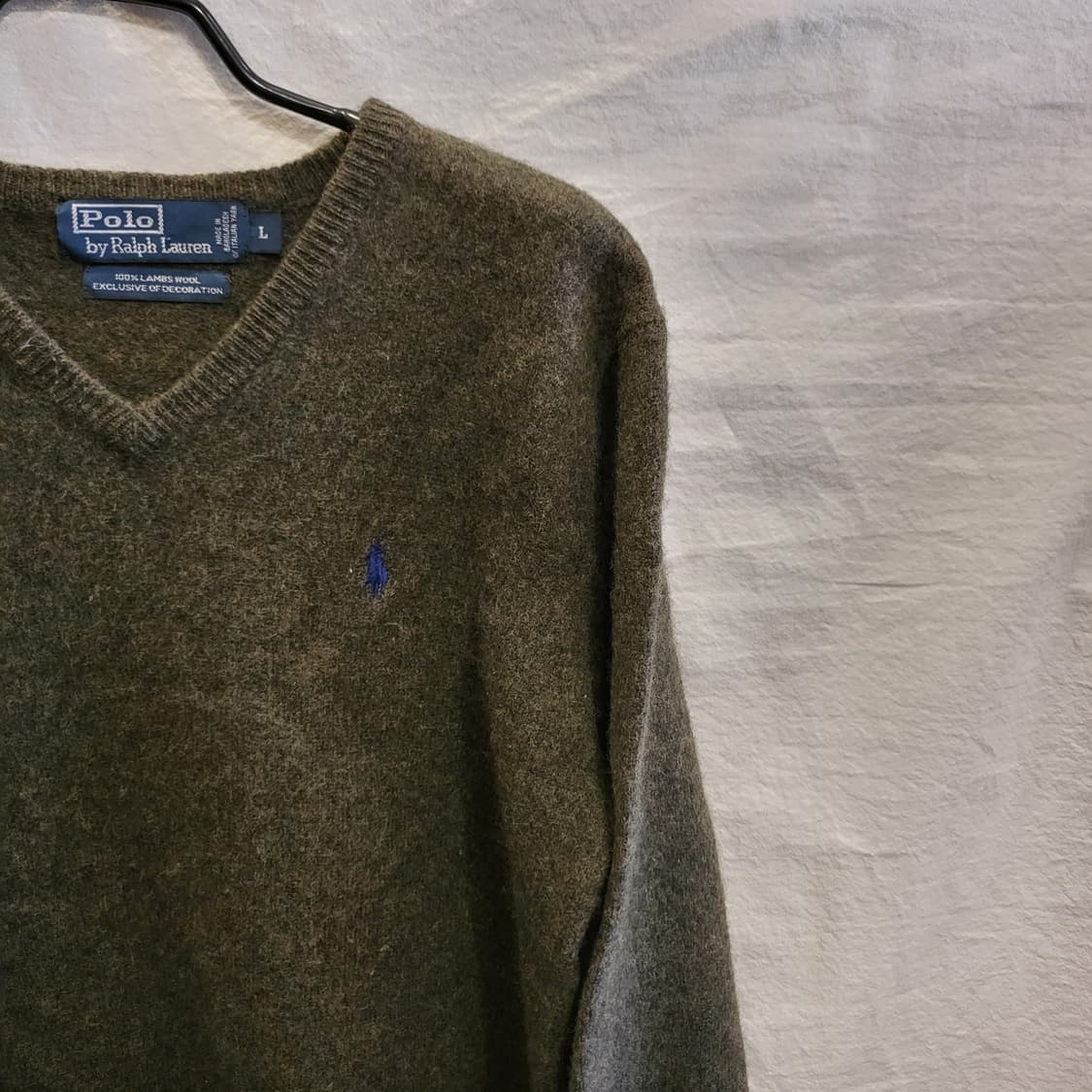 폴로 랄프로렌 램스울 브이넥 니트 상품이미지3