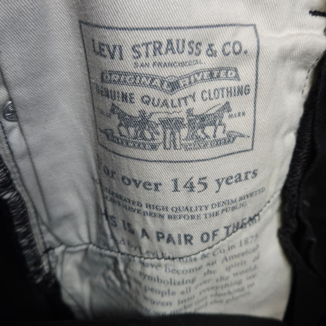 28 ) 리바이스 프리미엄 511 슬림핏 블랙 청바지 상품이미지7