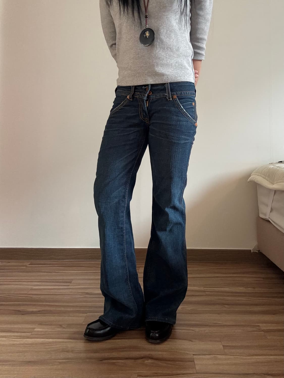 데님 부츠컷 팬츠 상품이미지3