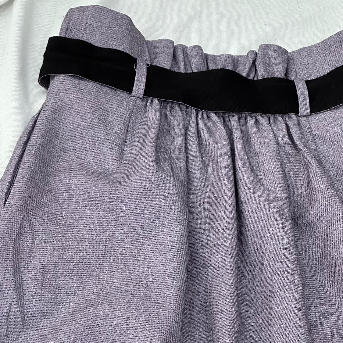 EDIST.  CLOSET 퍼플 벨트 롱 스커트  상품이미지6