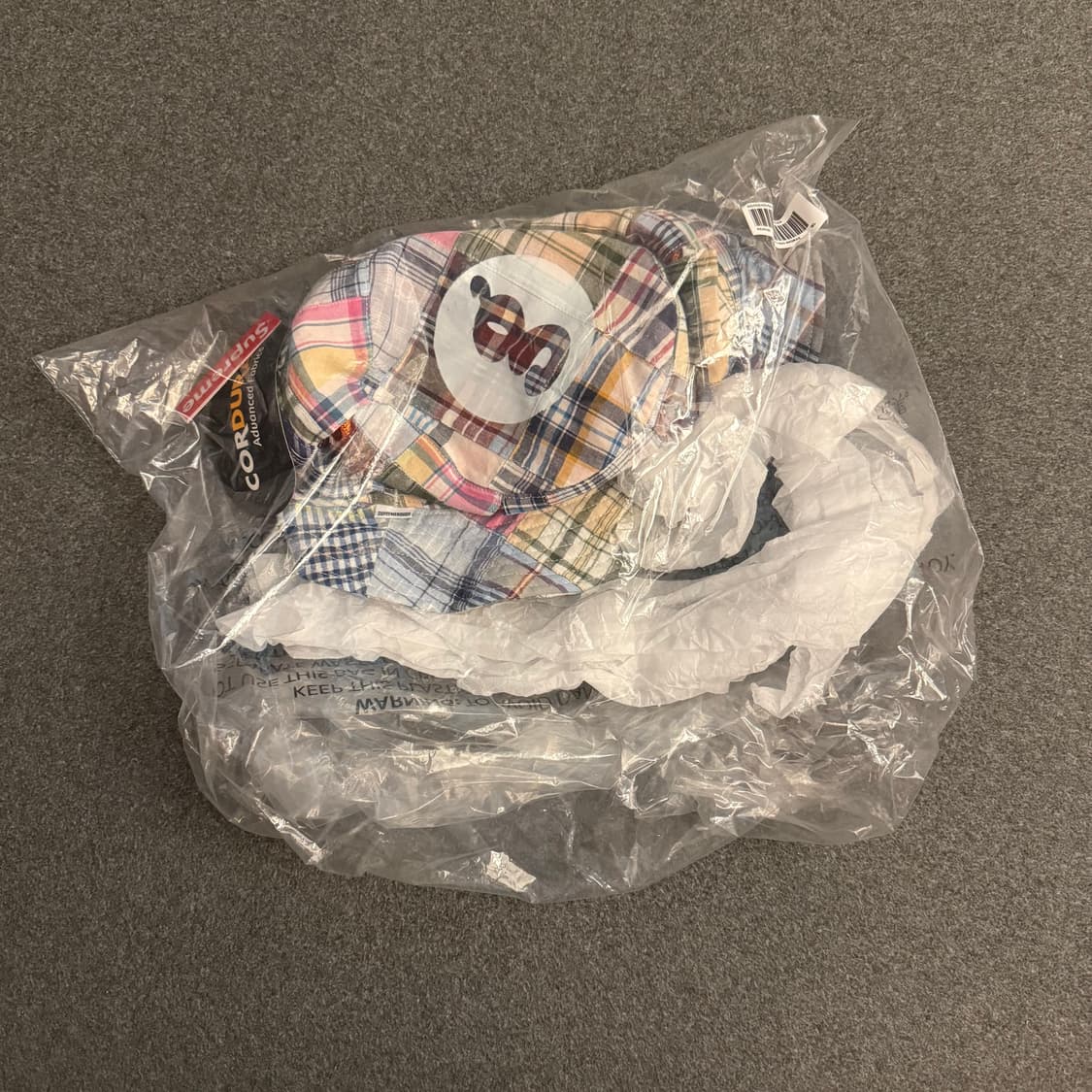 슈프림 x 굿이너프 패치워크 마드라스 크러셔 멀티컬러 버킷햇 상품이미지1