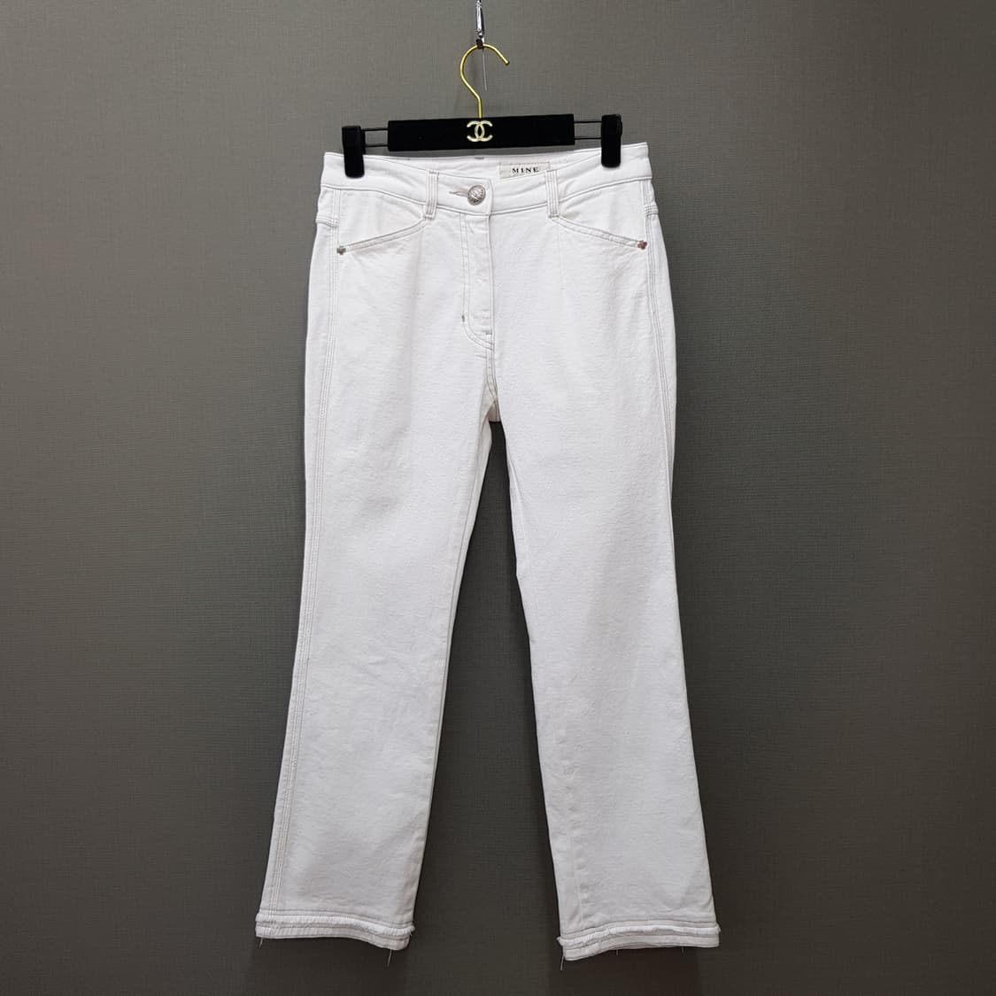 한섬 마인 2022 고급 코튼 스트레이트 팬츠 64-94사이즈 상품이미지1