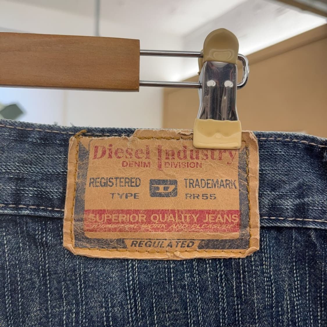 디젤 올드스쿨 레트로 빈티지 워싱 데님팬츠 32인치 C09678 상품이미지5