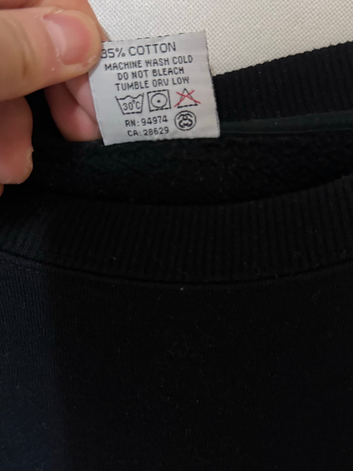 XL)90s 스투시 재즈맨 스웻셔츠 맨투맨 블랙 상품이미지5