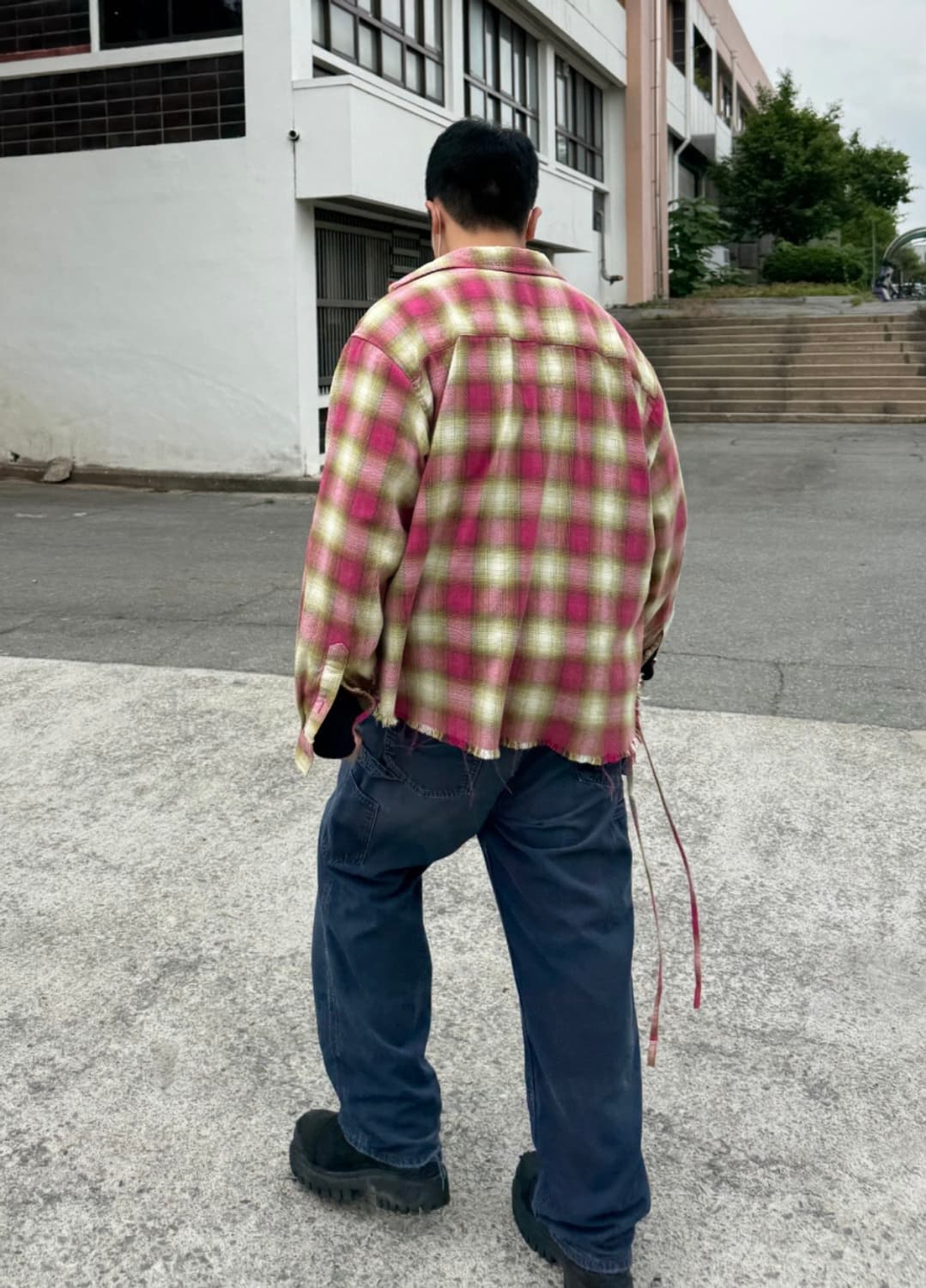 인센스 라지 핏 플란넬 셔츠 상품이미지2