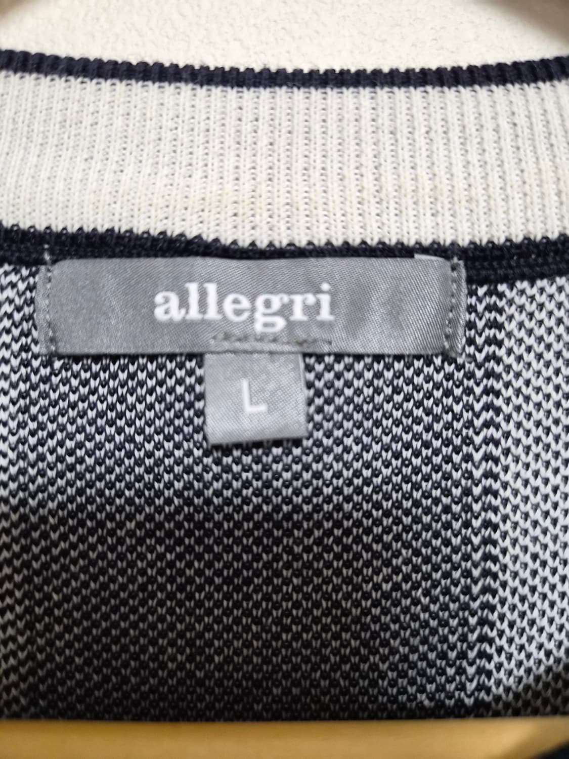 알레그리Allegri 스트라이프 니트 반팔 L사이즈 - T67 상품이미지4