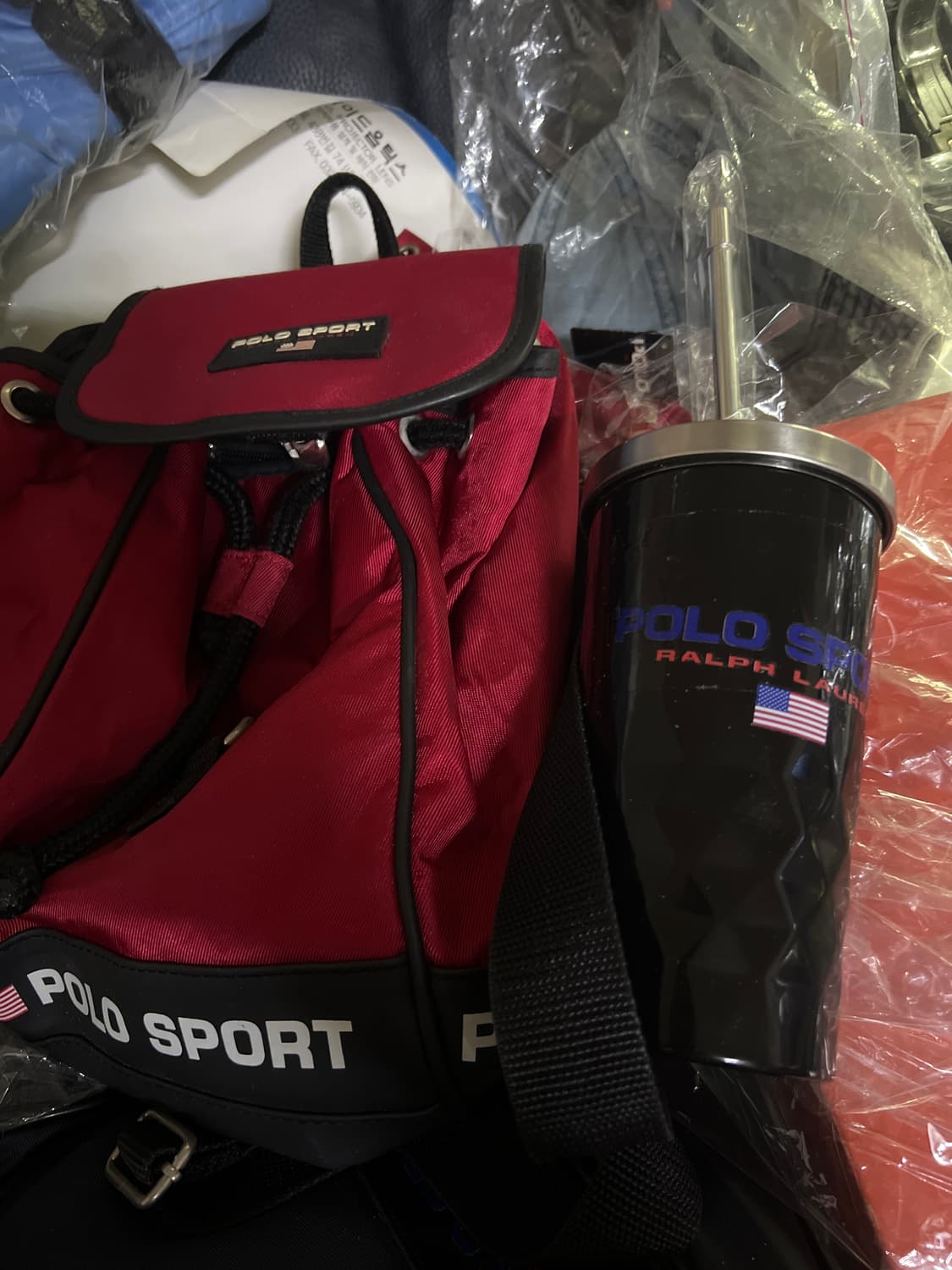 90s 폴로스포츠 팩백 빨검 상품이미지3