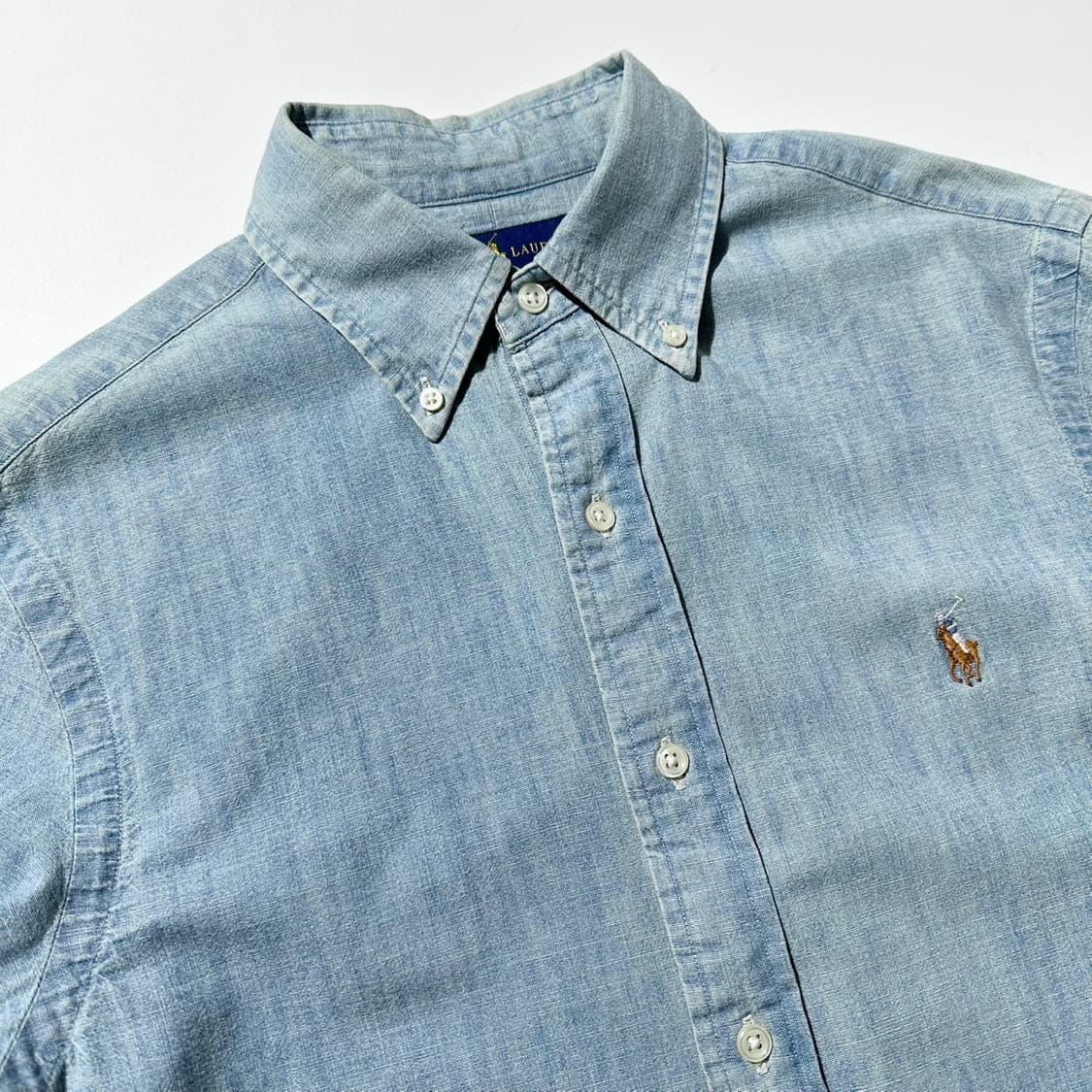 폴로 랄프로렌 샴브레이 데님 셔츠 상품이미지3