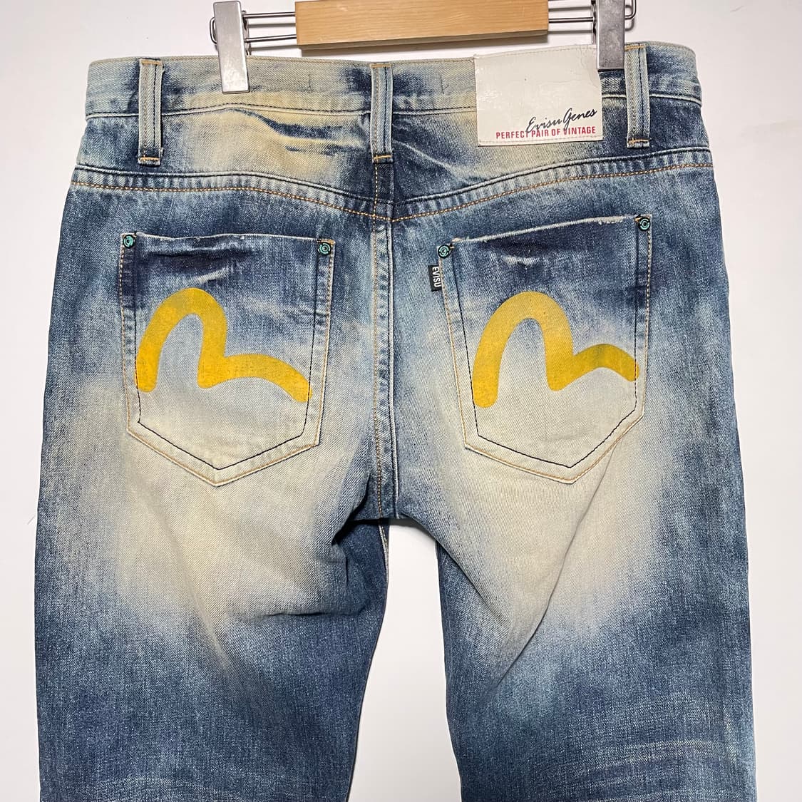 EVISU 에비수 청바지 옐로우 갈매기 데님팬츠 상품이미지2