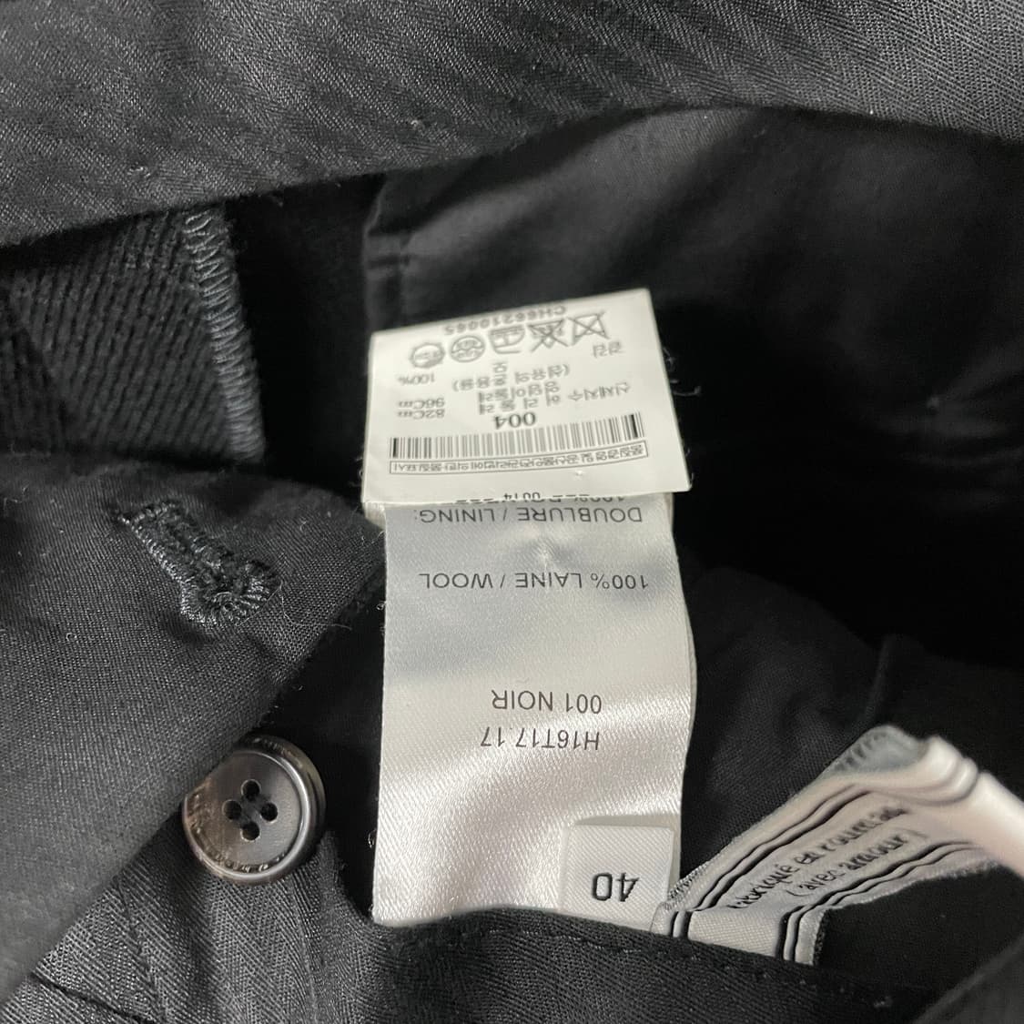 AMI 아미 블랙 슬랙스 40 상품이미지5