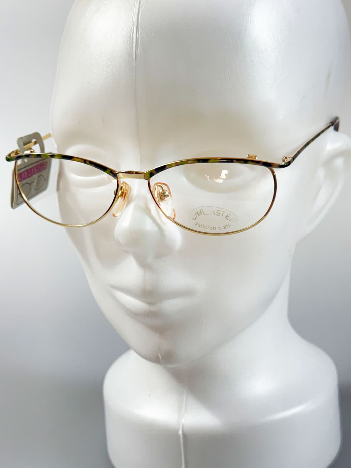 90s 영국제 LAN CASTER 골드 오벌 프레임 빈티지 안경 상품이미지8