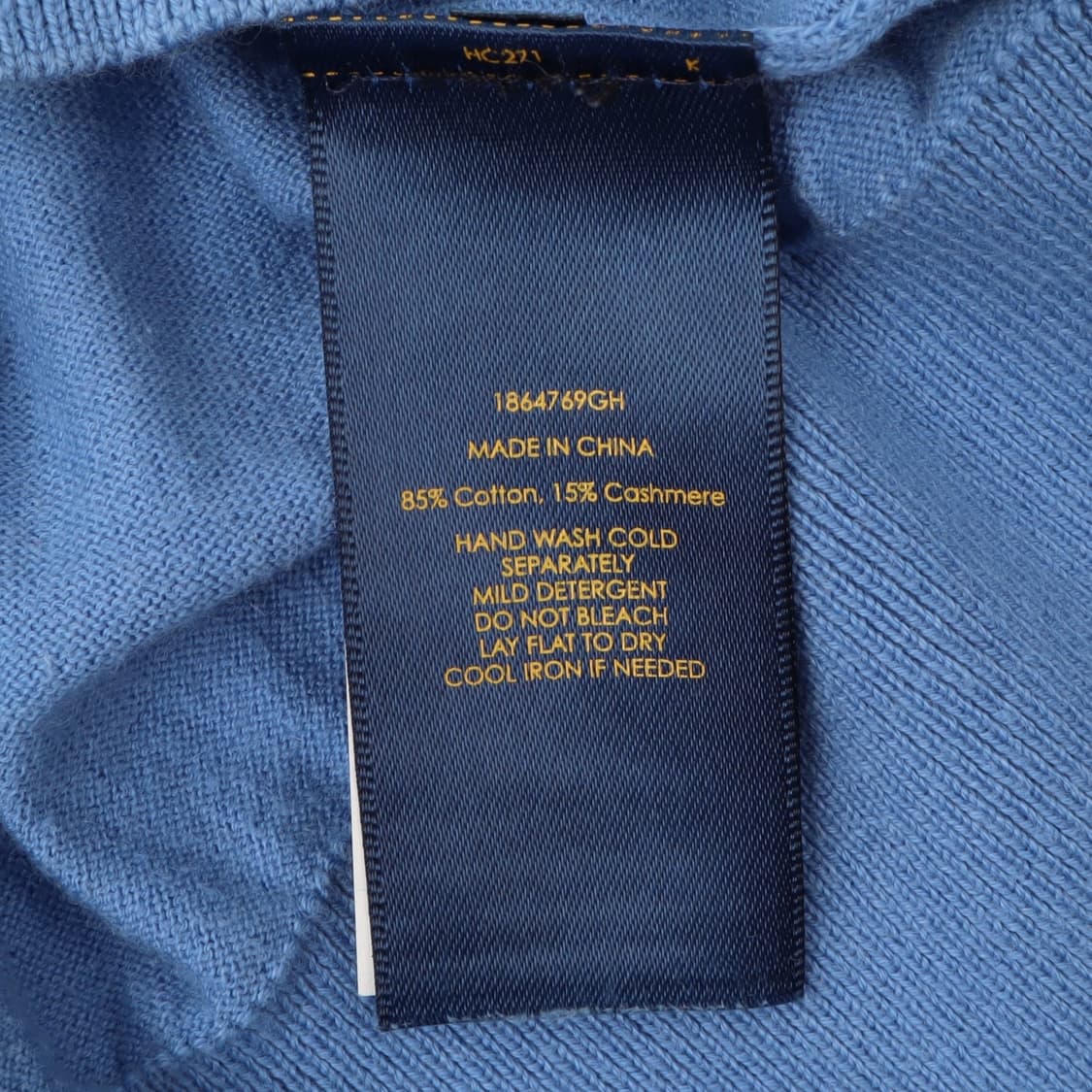 폴로 랄프로렌 라이트 블루 피마코튼 캐시미어 니트 상품이미지9