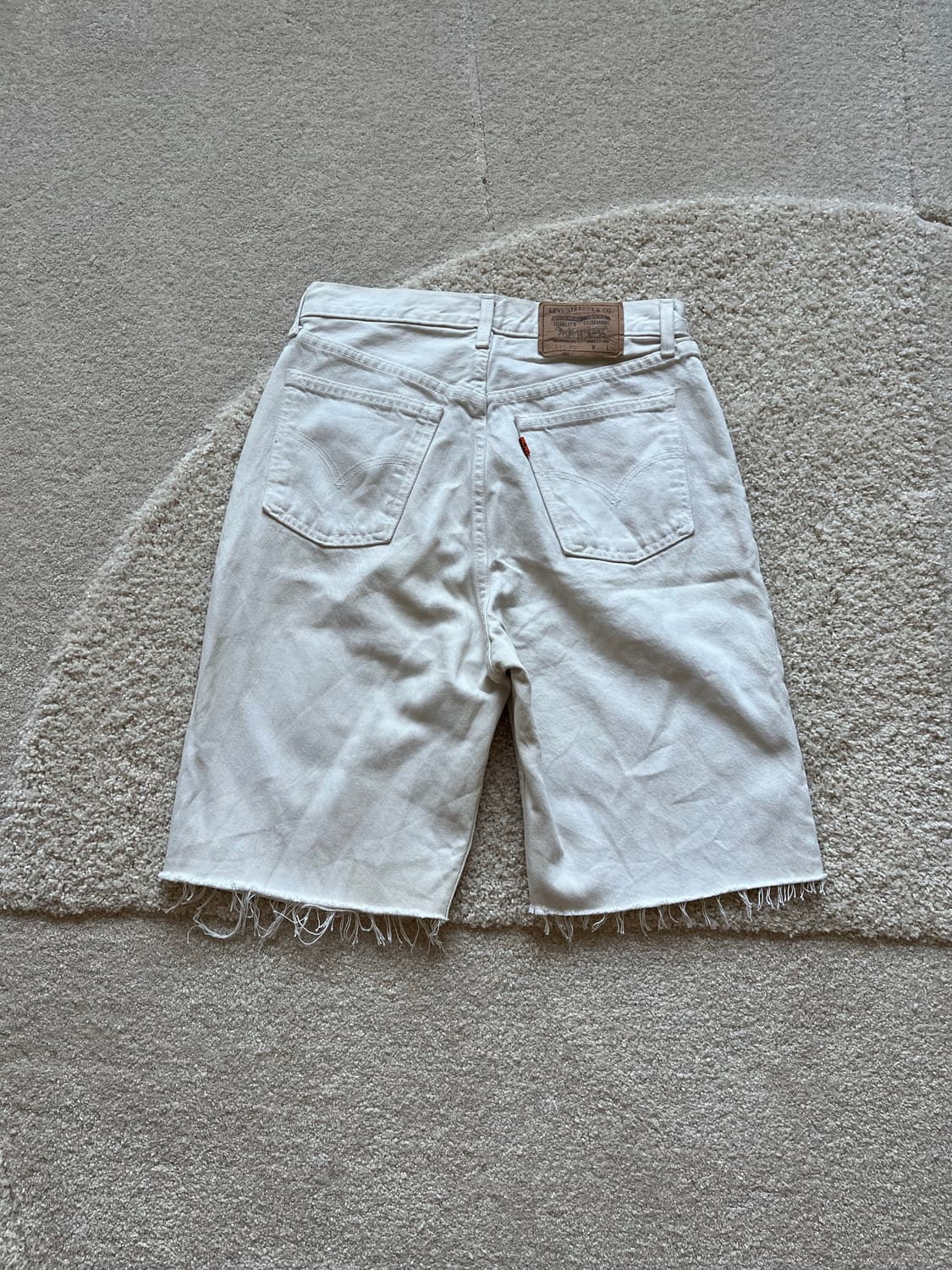 90s Levi's 881 오렌지탭 커팅 데님 쇼츠 (28-29) 상품이미지6