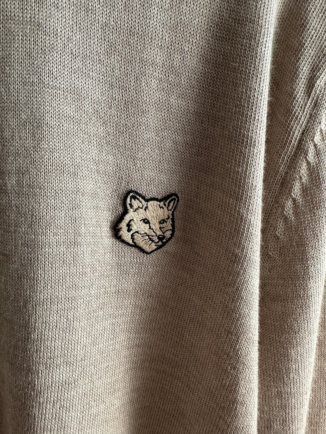 [L] 메종키츠네 볼드 폭스 헤드 니트 마블 상품이미지5