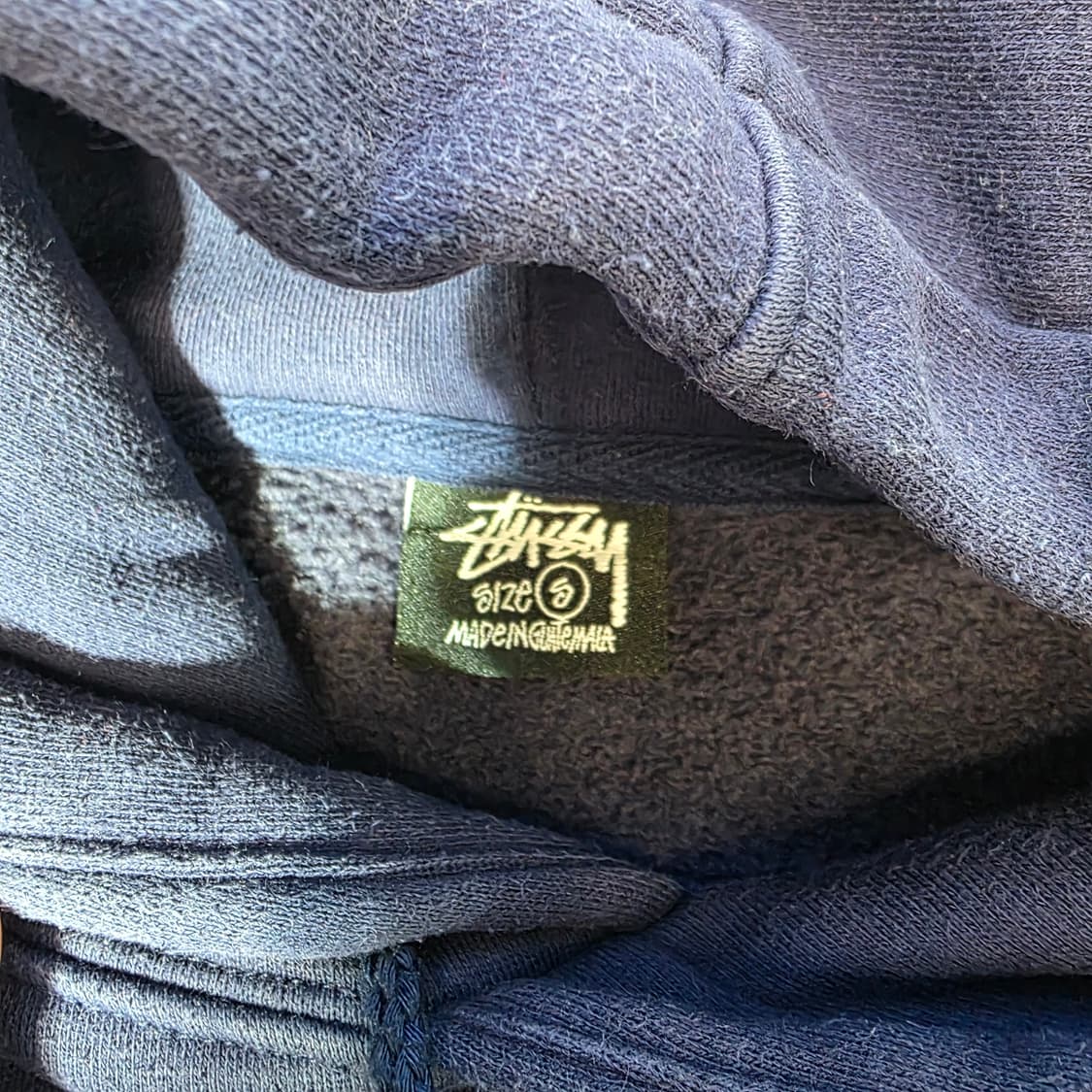 [S]스투시 베이직 후드 네이비 상품이미지4