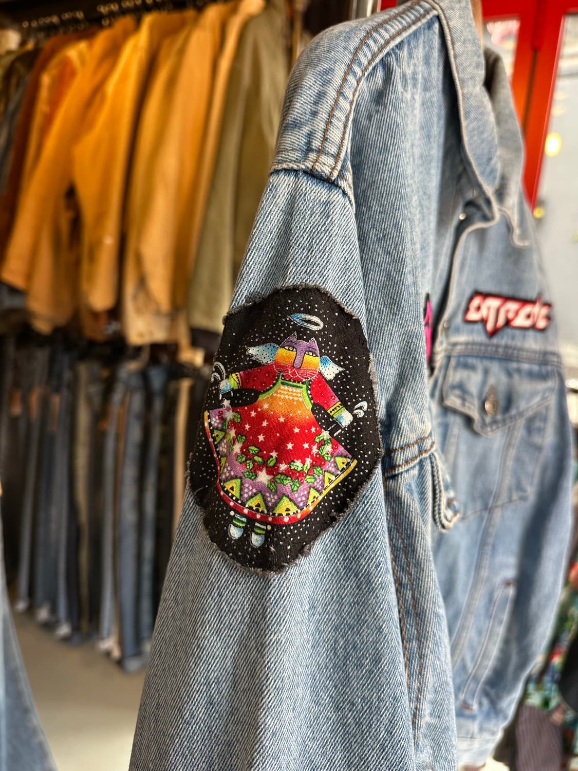 랭글러 패치워크 커스텀 데님 트러커 자켓 상품이미지7