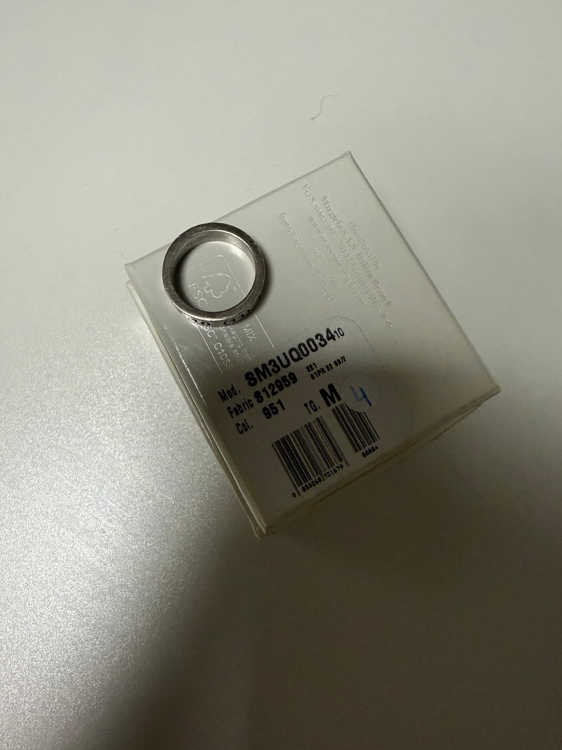 커플링 메종 마르지엘라 뉴메리컬 숫자 반지 실버 남자 4(16호) 상품이미지9