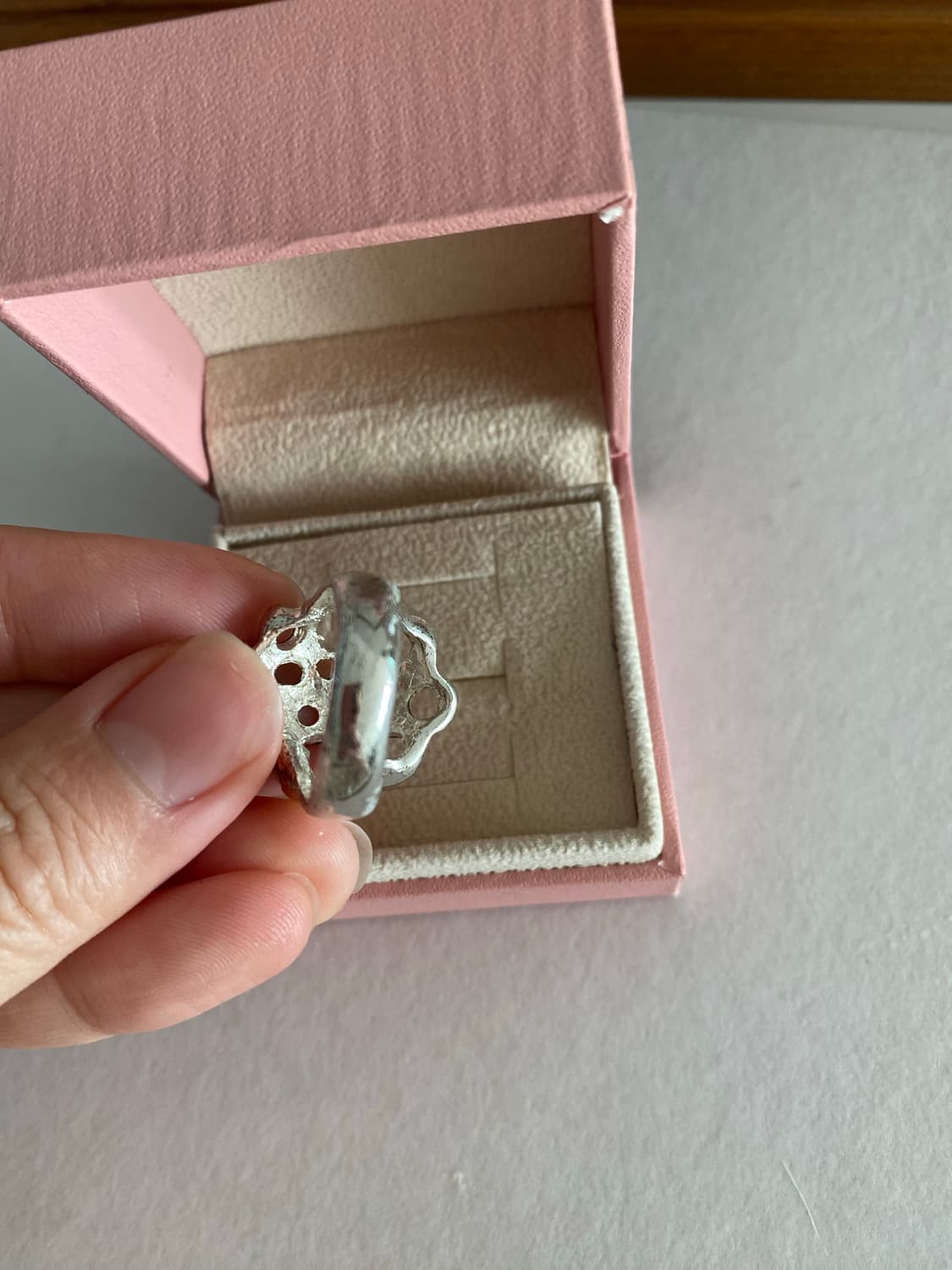 빈티지 스컬 반지 꽃 상품이미지4