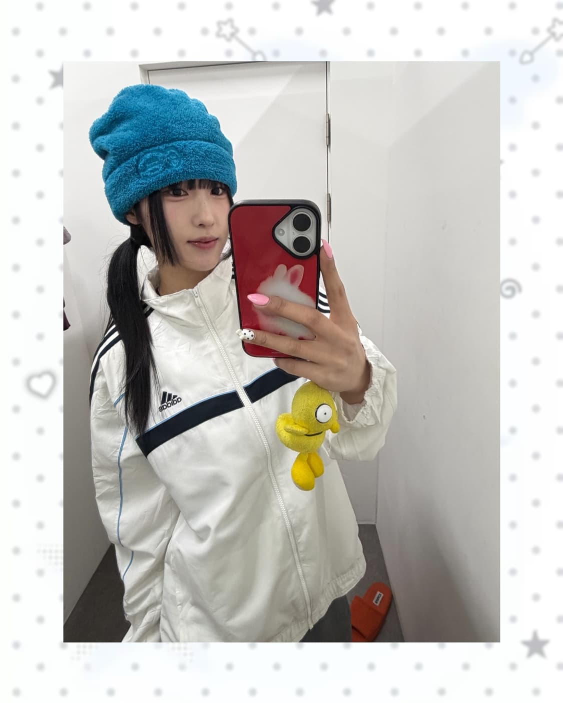 아디다스 화이트 바람막이 상품이미지3