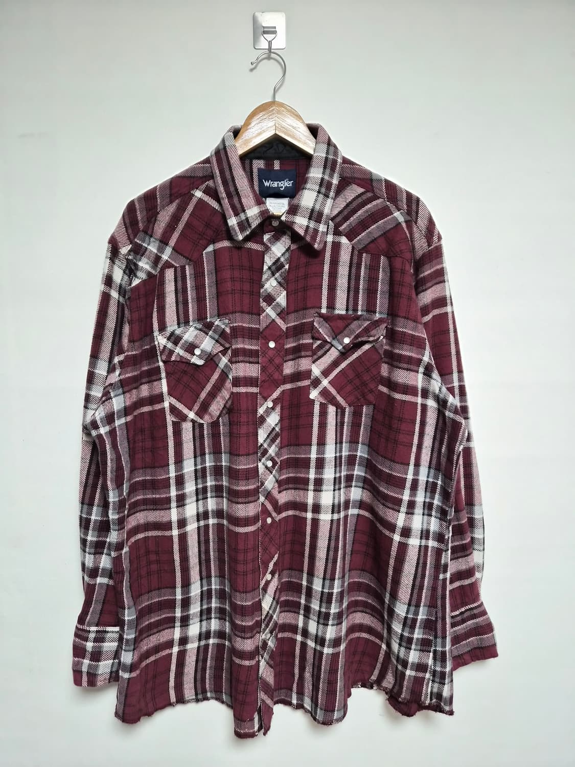 랭글러Wrangler 체크 웨스턴 셔츠 2XL사이즈 - S348 상품이미지1