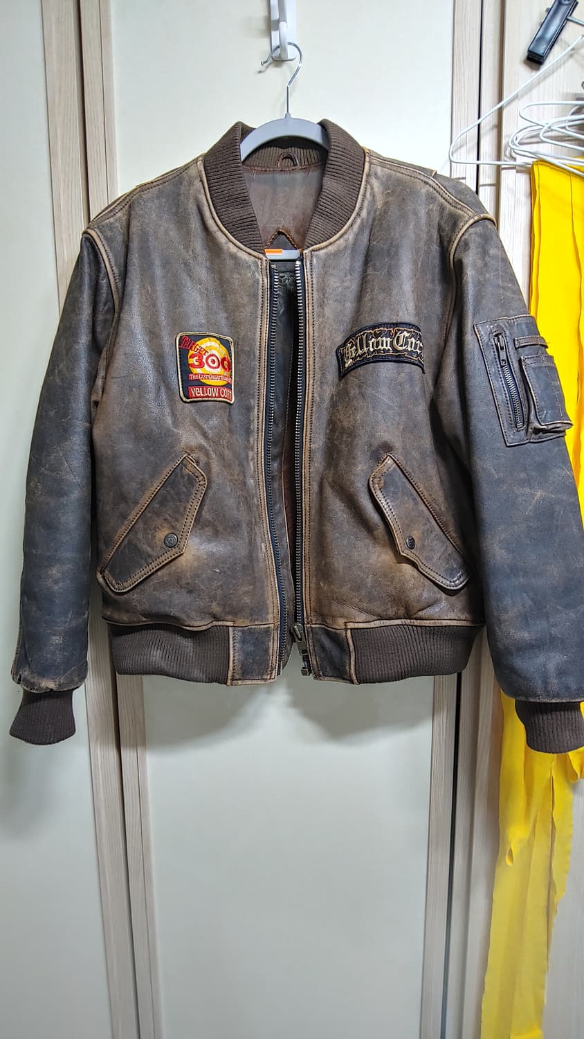 옐로우콘 빈티지 소가죽 레더 자켓 상품이미지2