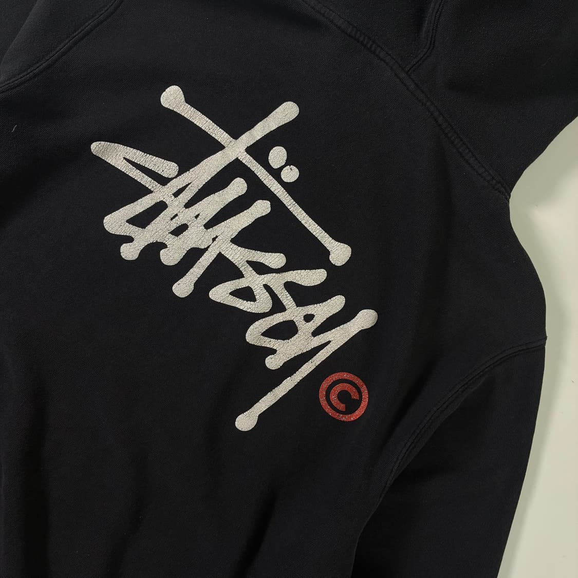 Stussy  스투시 00,s 스탁로고 블랙 후드티  상품이미지5