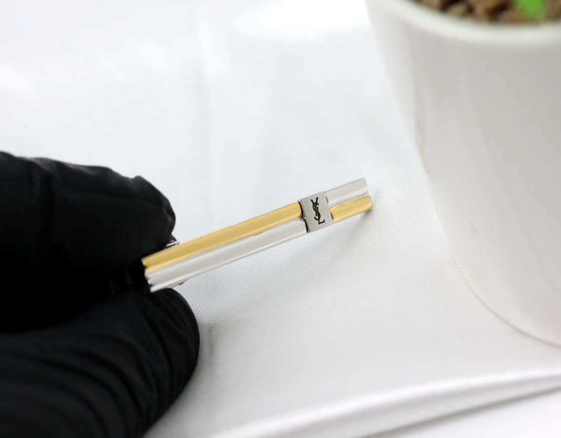 입생로랑 A등급 5cm 남자 명품 넥타이핀 빈티지 상품이미지4