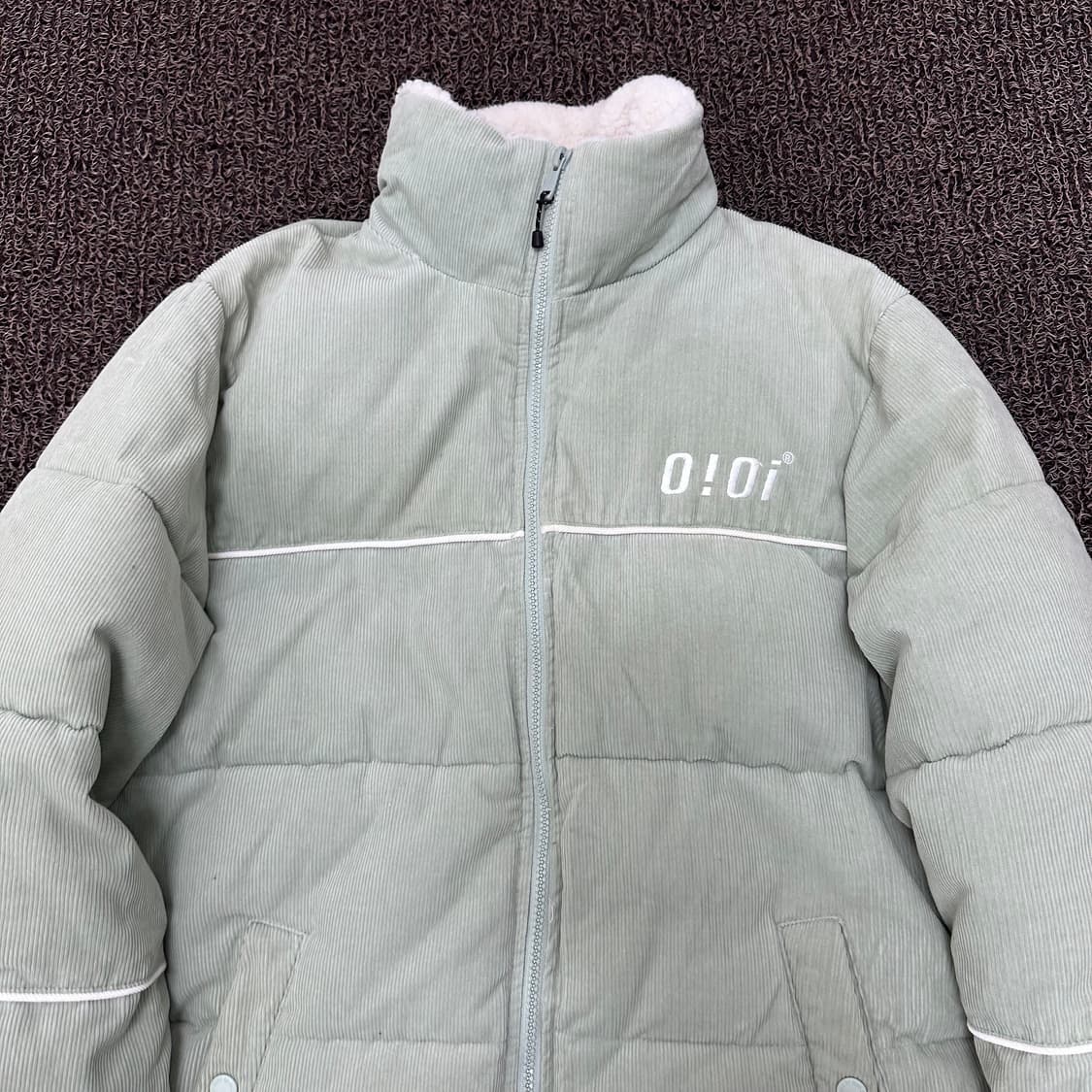 0!0i 오아이오아이 코듀로이 패딩 점퍼 민트 M 상품이미지2