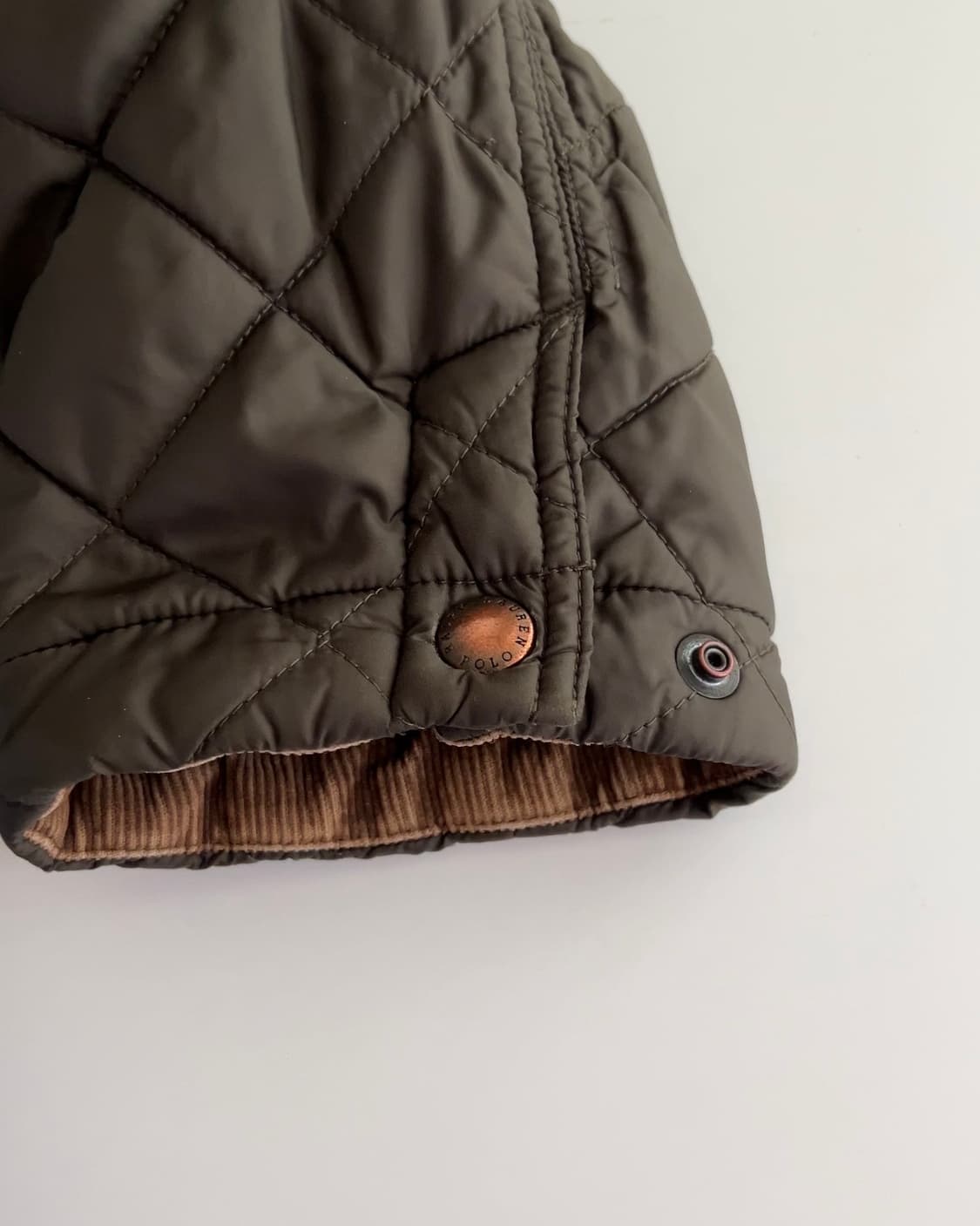 폴로 랄프로렌 코듀로이 카라 퀼팅 자켓 M 100-105 상품이미지6