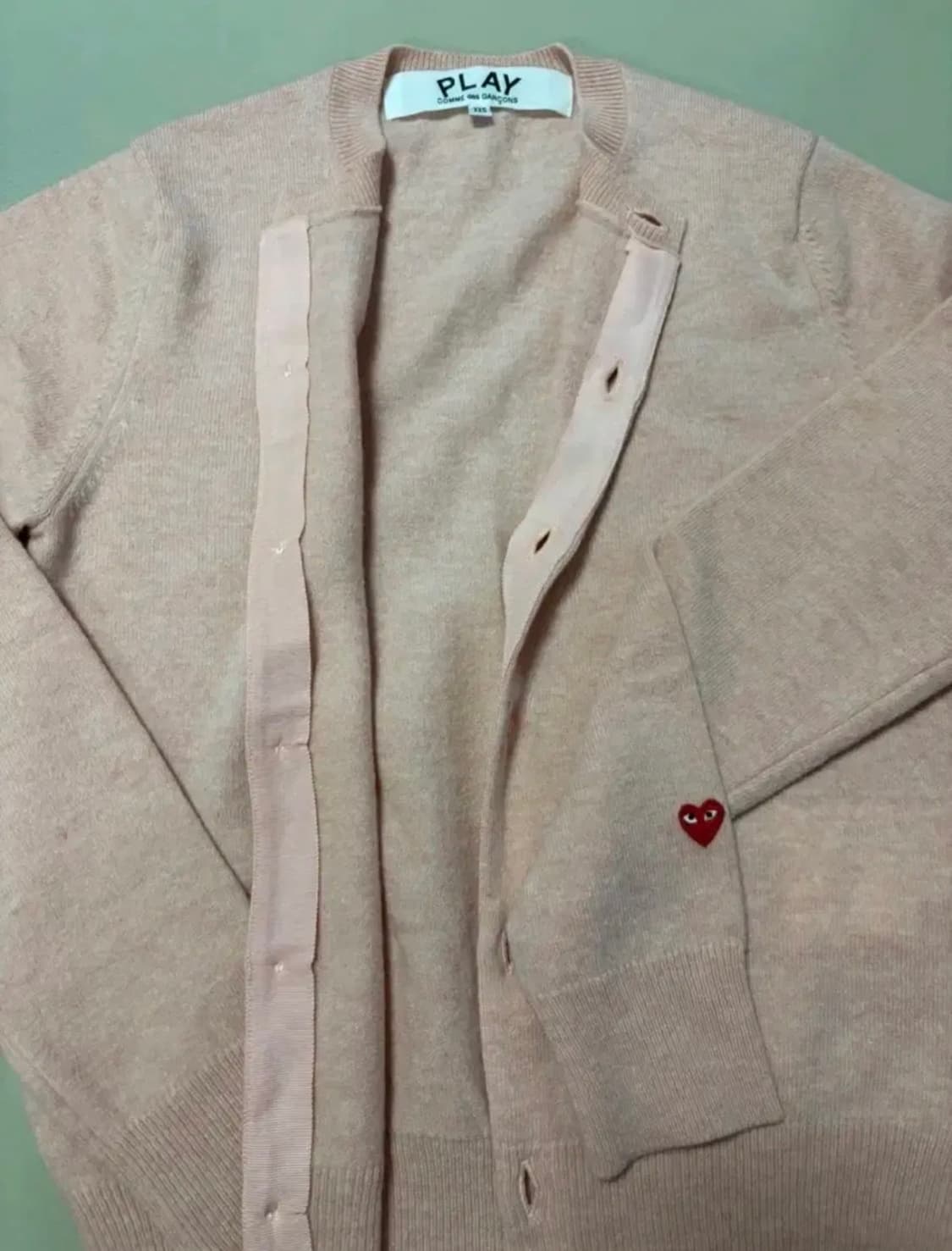 꼼데가르송핑크가디건 상품이미지5