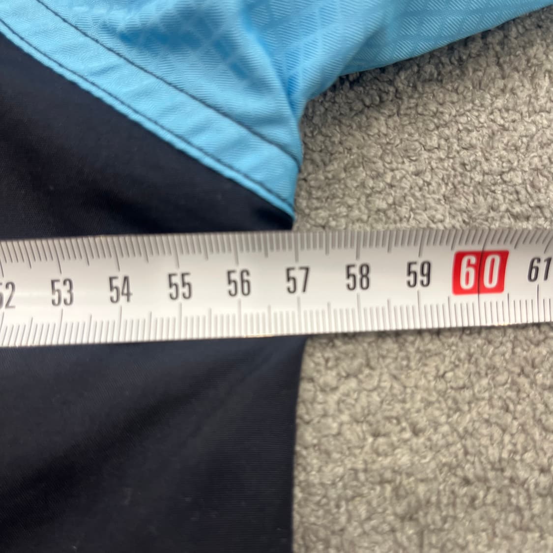 90 아식스 네이비/블루 후드 바람막이 자켓 상품이미지7