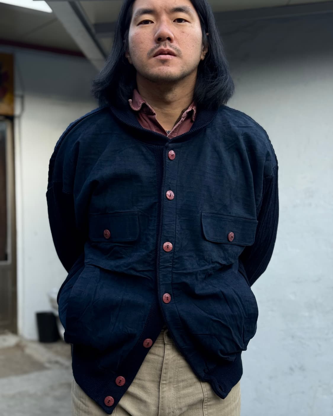 Stronguilos 울/스웨이드 봄버자켓 L 상품이미지7