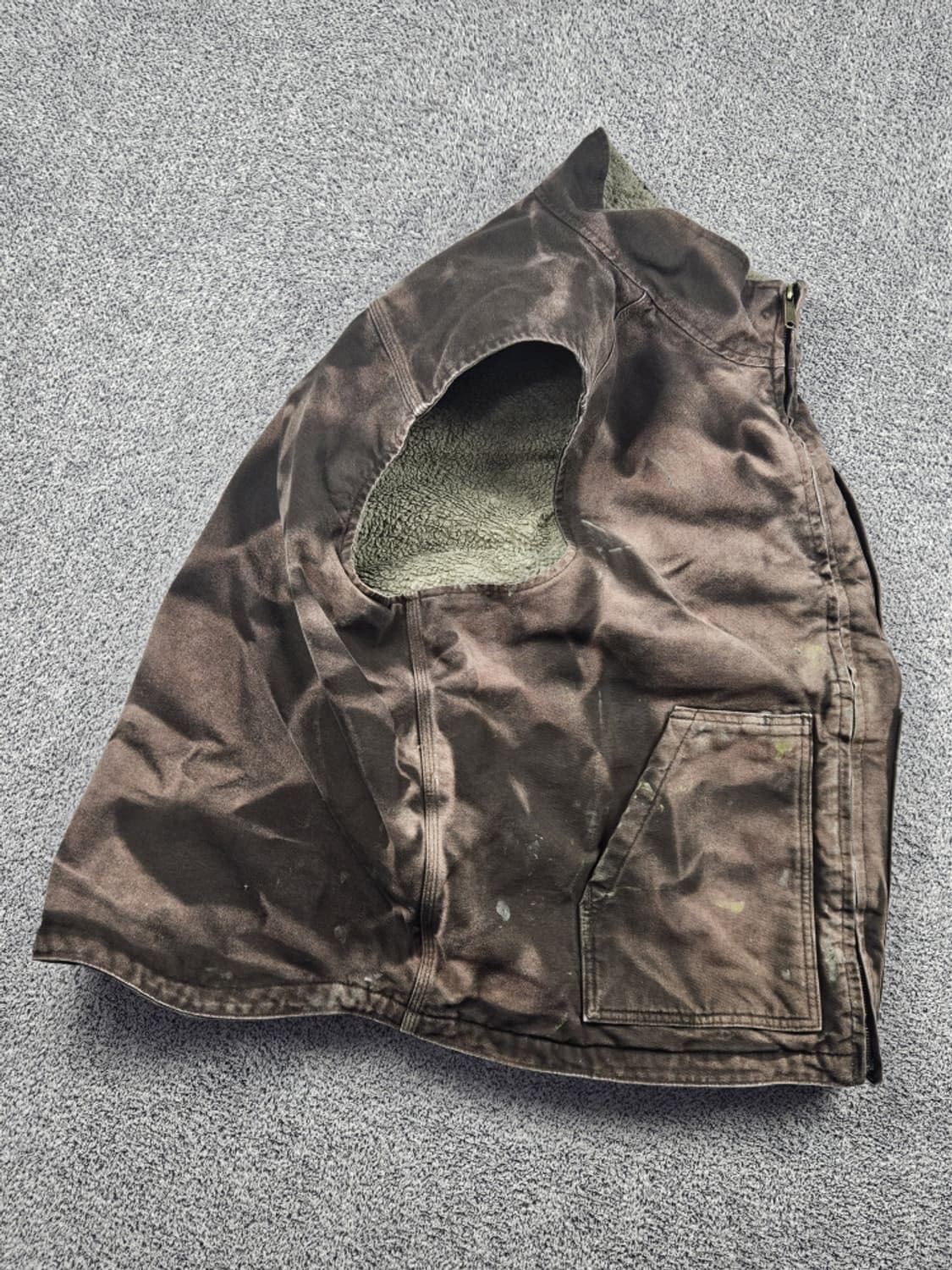  칼하트 다잉 워시드 커스텀 캔버스 워크 베스트 (2XL) / 10365 상품이미지3