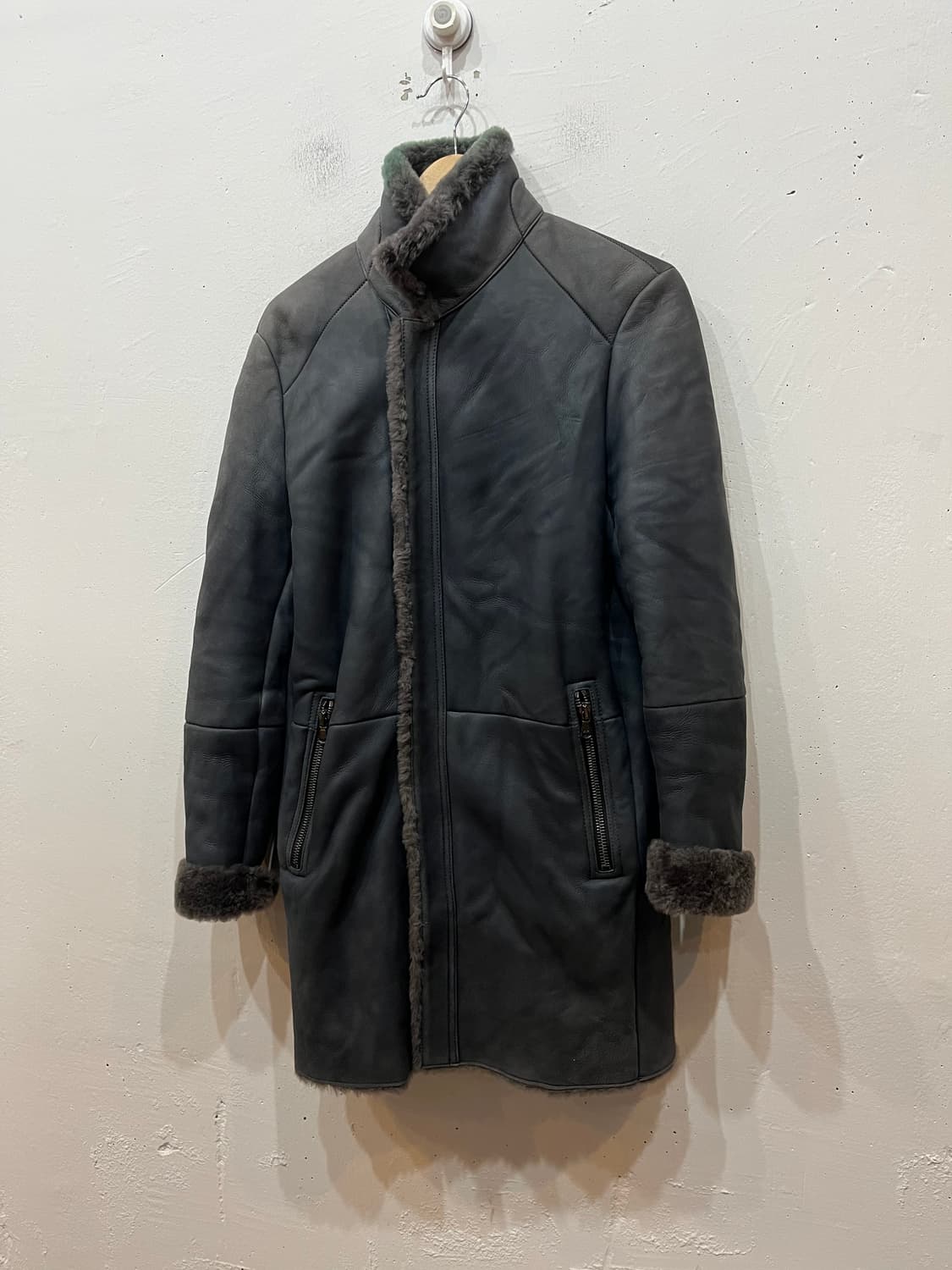 솔리드옴므 양가죽 무스탕 자켓 95 상품이미지2