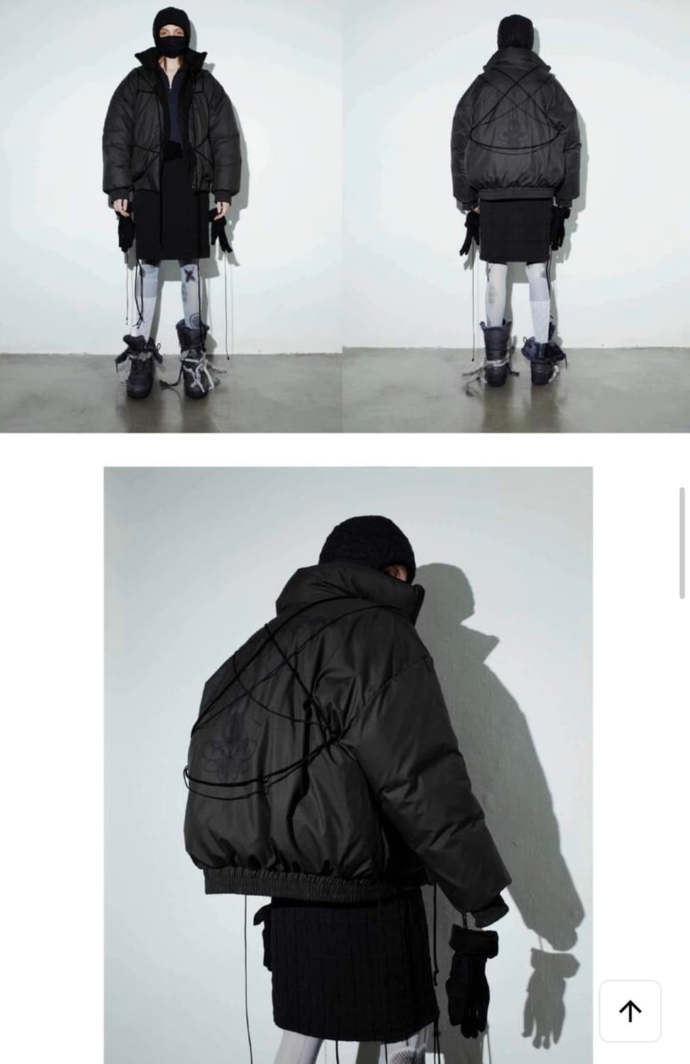 오호스 리버시블 스트랩 패딩 구합니다 상품이미지3