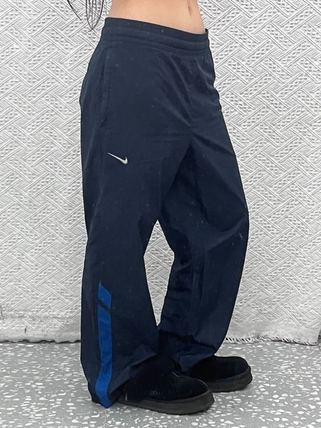 나이키 올드스쿨 레트로 배색 바람막이 트랙팬츠 L C10196 상품이미지1