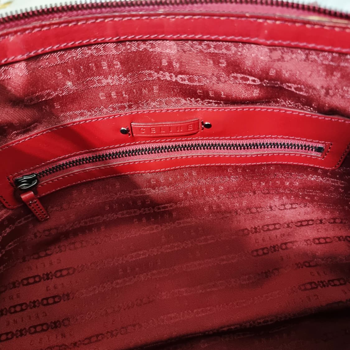 셀린느 레드 에나멜 가죽 토트백 (사이즈 넉넉함) 상태양호 상품이미지9