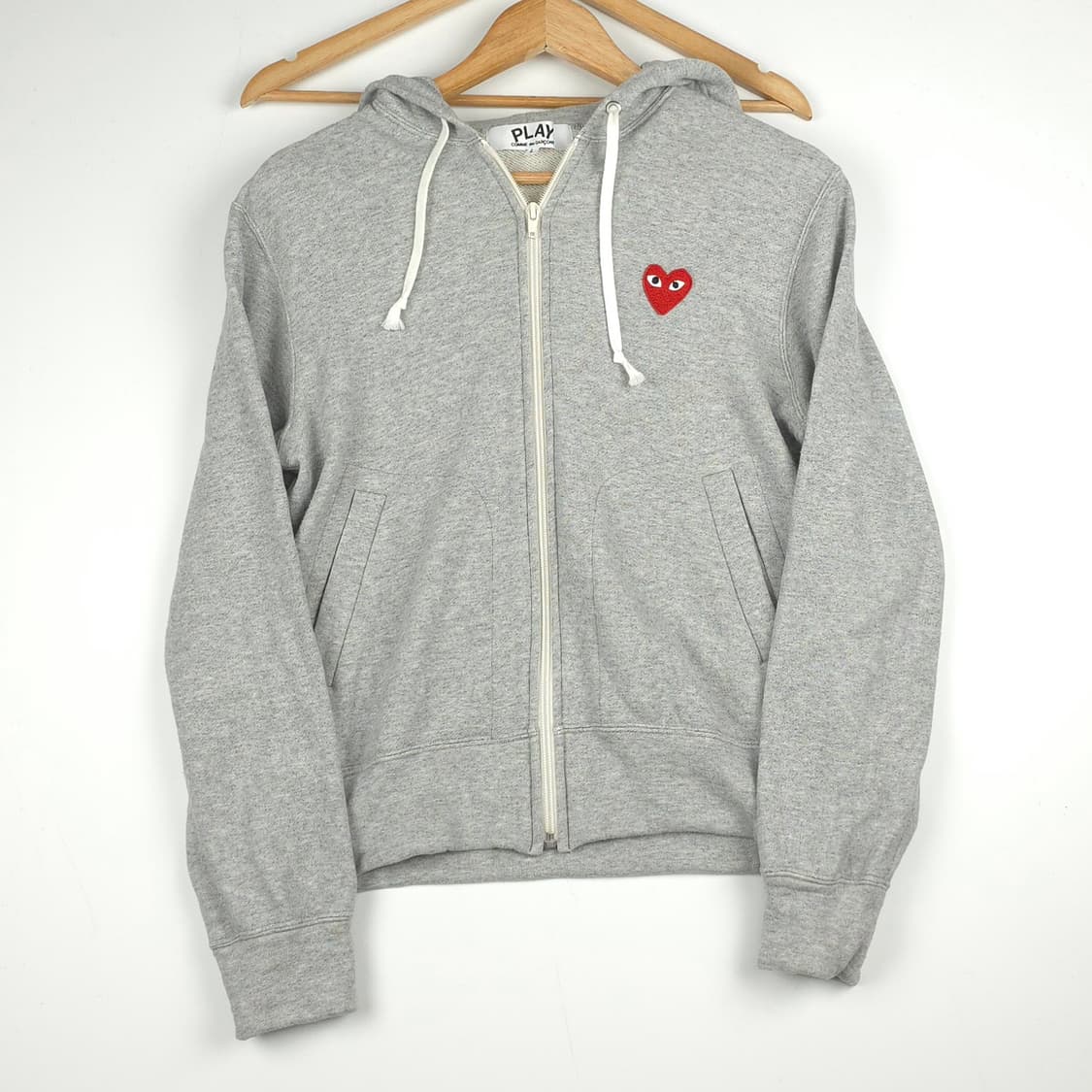 [L] 꼼데가르송 플레이 레드하트와펜 후드집업 상품이미지1
