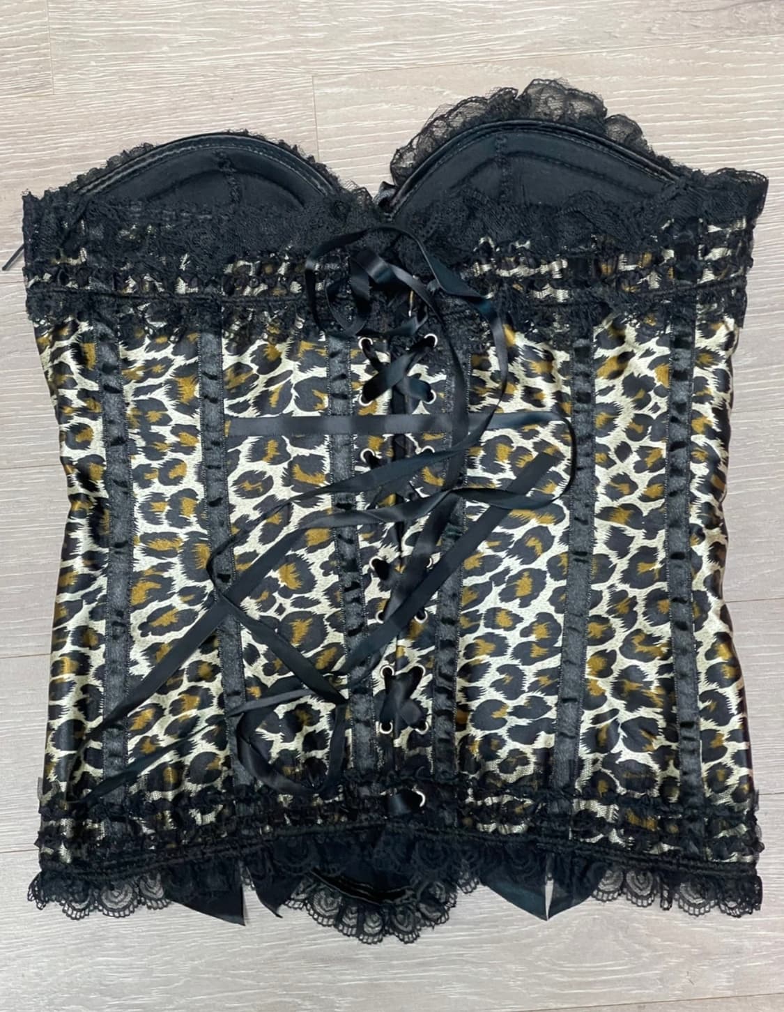 새제품) 레오파드 코르셋 상품이미지2
