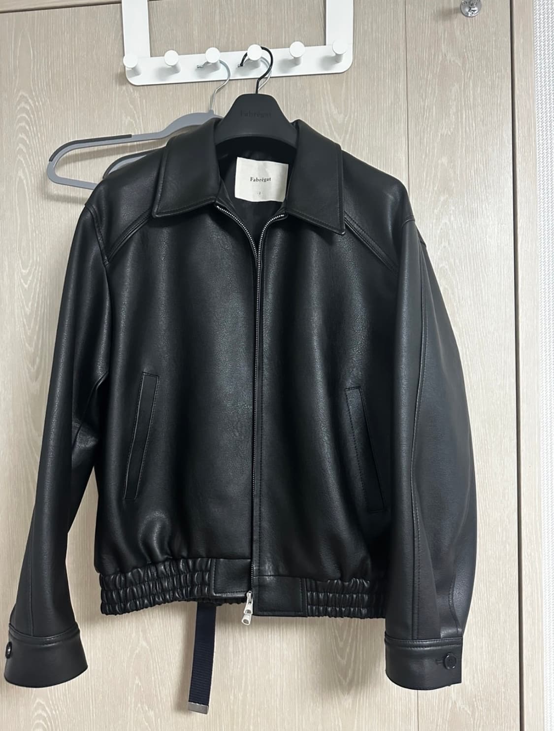 파브레가 비콘 파이핑 레더자켓(블랙) 2사이즈 상품이미지2