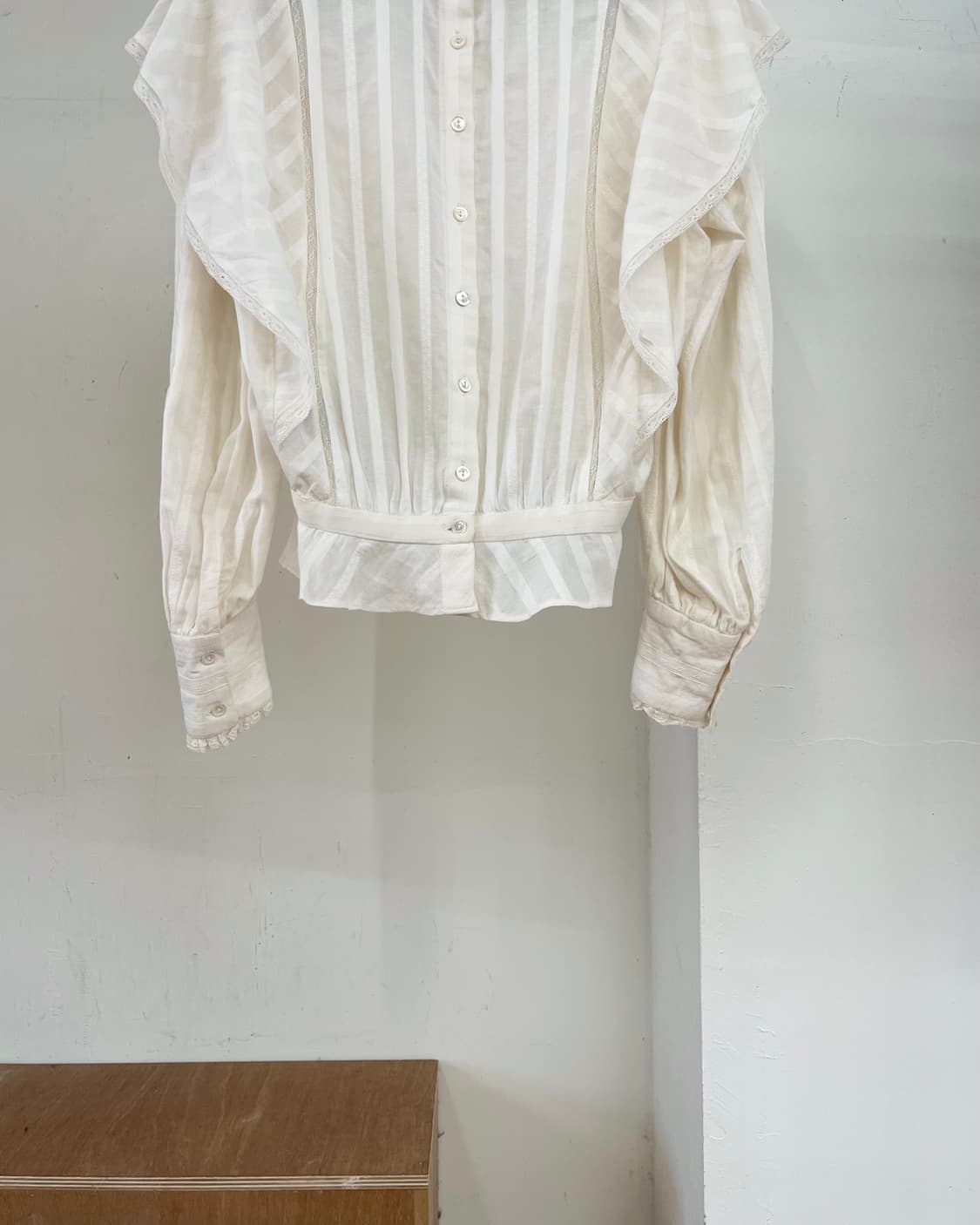 이자벨마랑 화이트 코튼 블라우스 상품이미지4