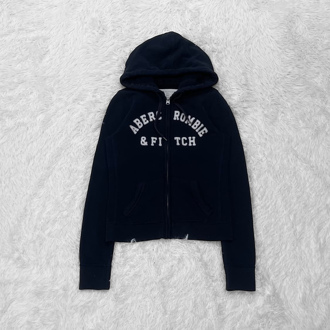아베크롬비 아치 로고 후드집업 네이비 상품이미지2