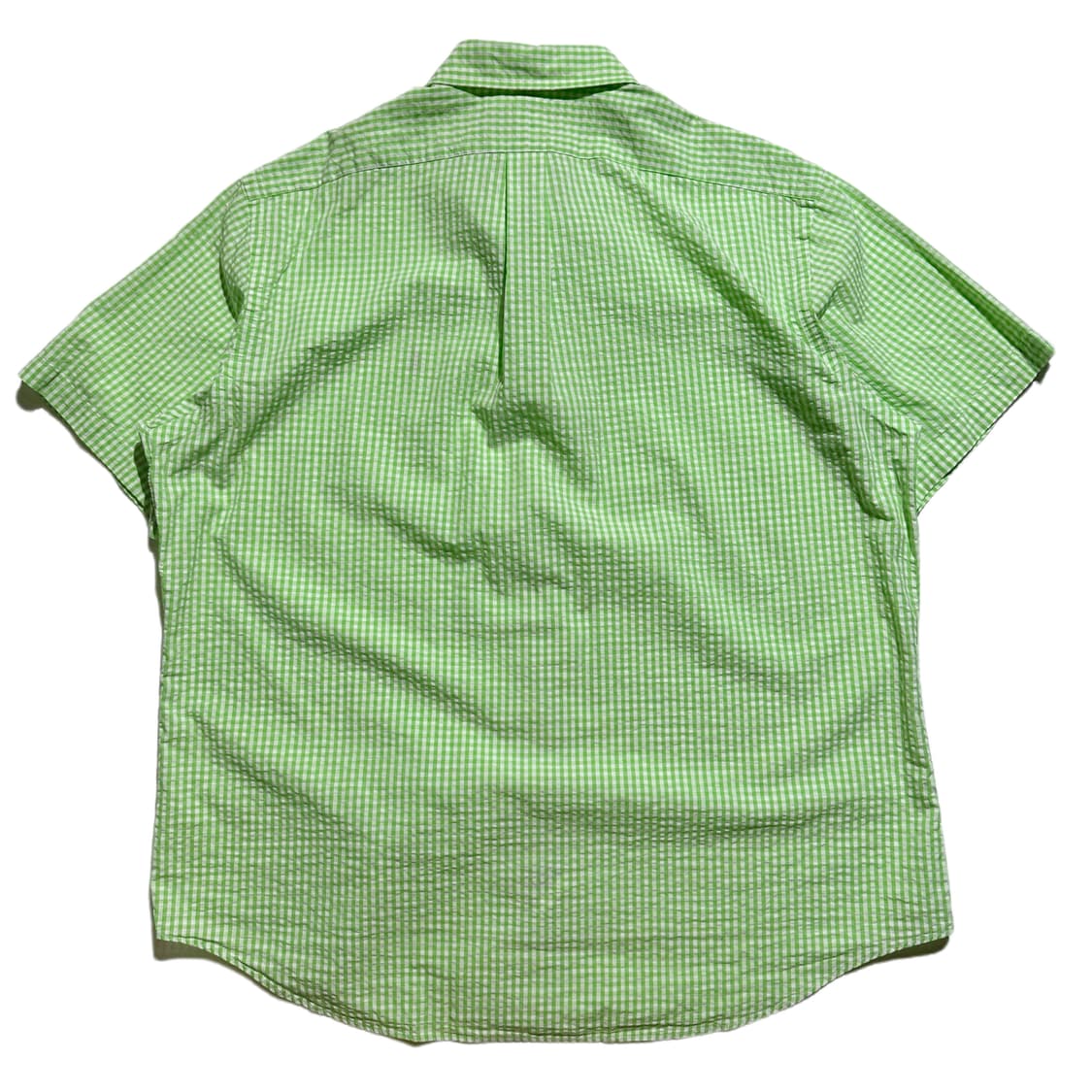 폴로 랄프로렌 포니로고 시어서커 깅엄체크 반팔 셔츠 상품이미지2