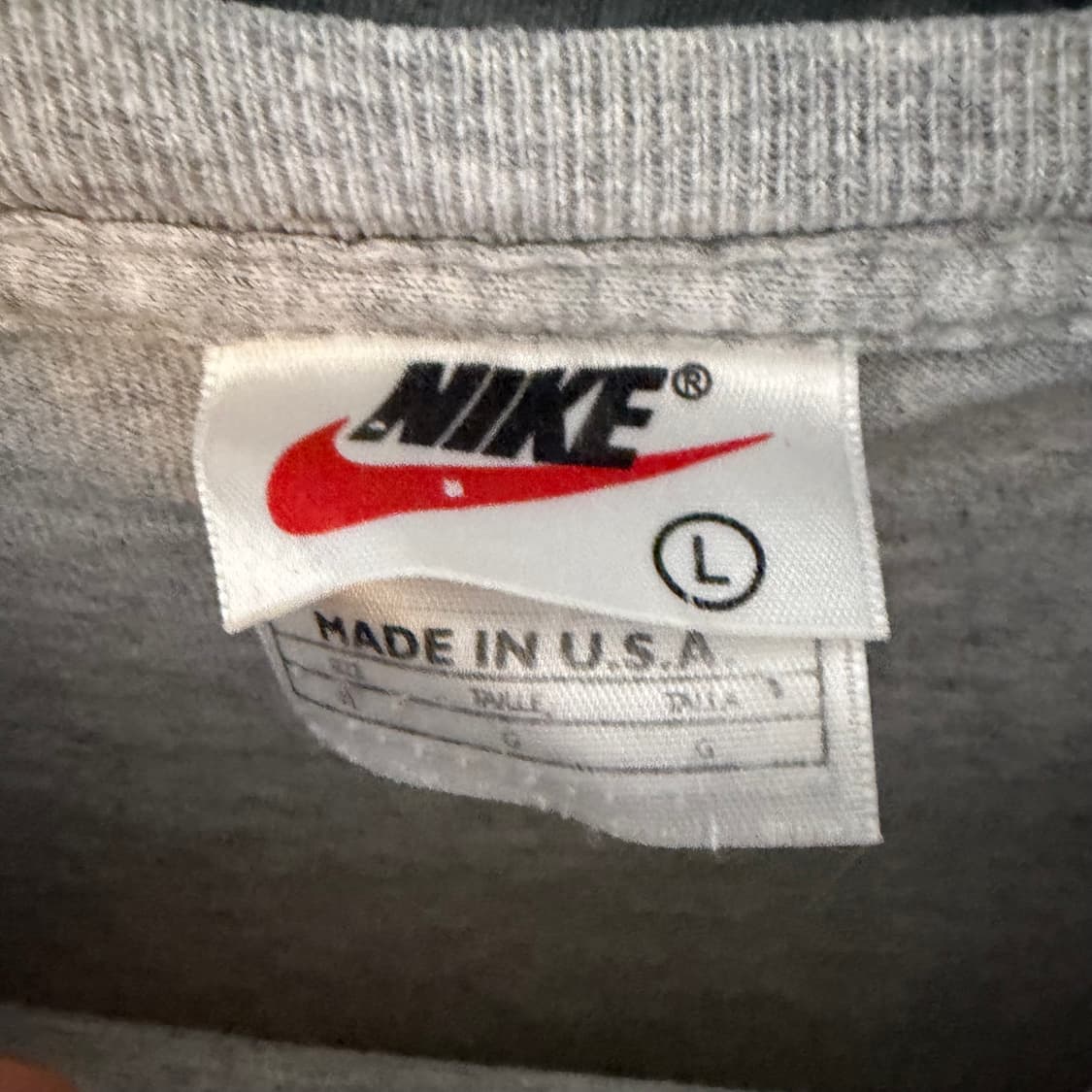 90s USA 올드나이키 scribble swoosh 티셔츠 상품이미지3