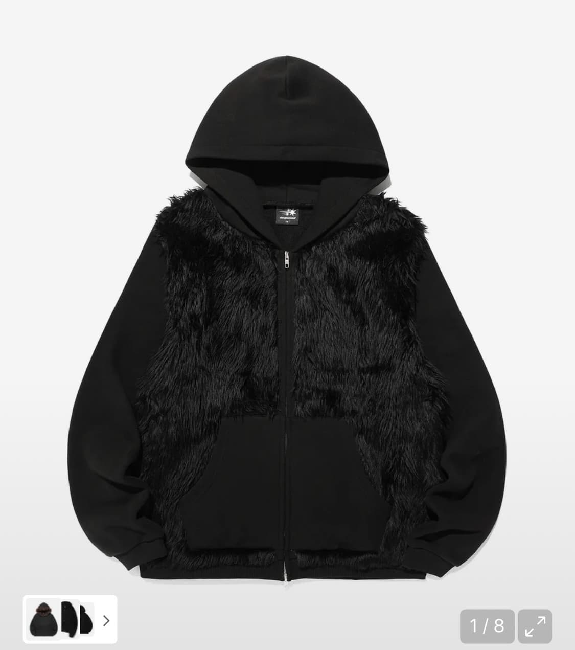 나이스고스트클럽 FUR YETI HOODIE ZIP UP 상품이미지1