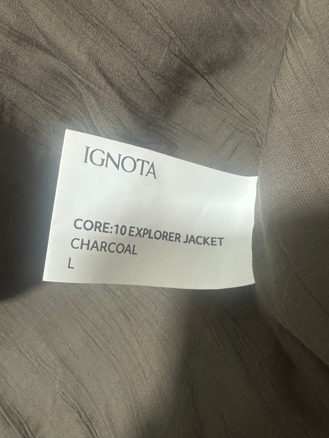 [L] 이그노타 코어10 익스플로러 자켓 차콜 상품이미지3