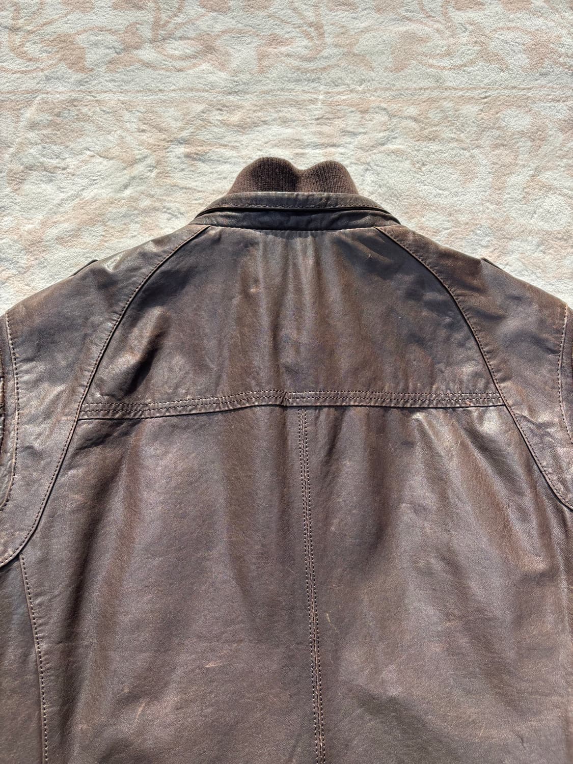 ROTT Brown Real Leather Field Jacket 상품이미지6