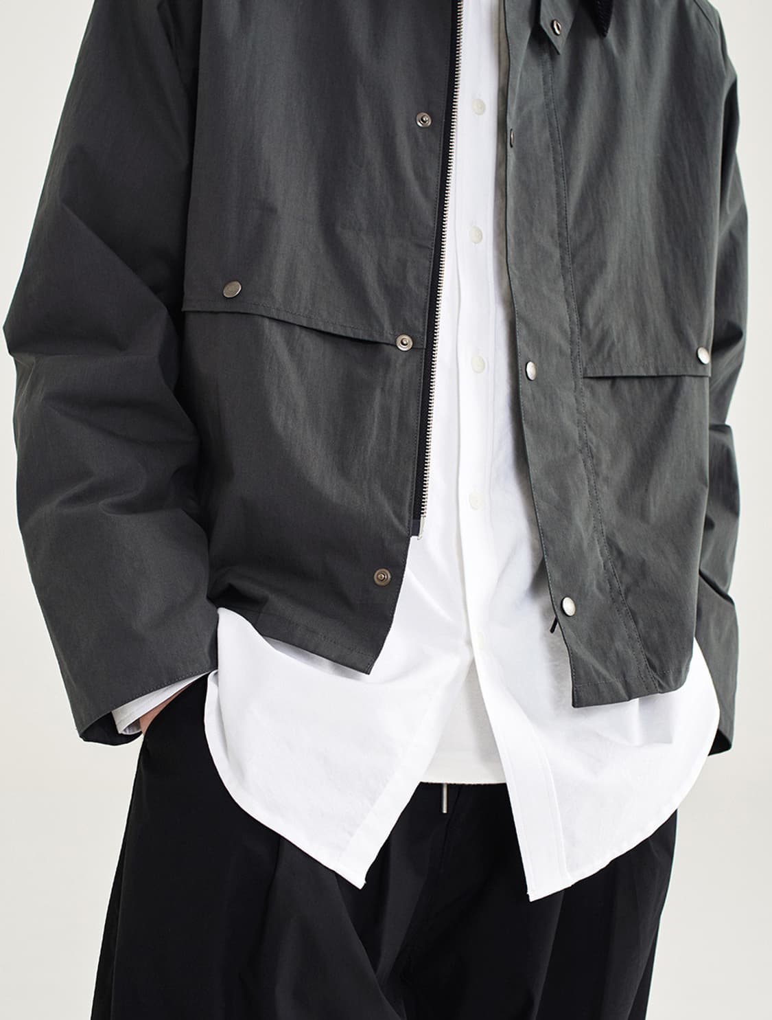 Uniform Bridge 블루종 자켓 그레이 상품이미지4